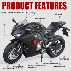 Honda CBR1000RR 1:9 Scale Diecast Motorcycle Model 14 S005c82f12b9f4a1a9998f9c6d1e3e9e3q