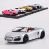 Silver Audi R8 V10 Spyder Diecast Model Car