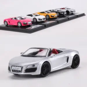 Silver Audi R8 V10 Spyder Diecast Model Car