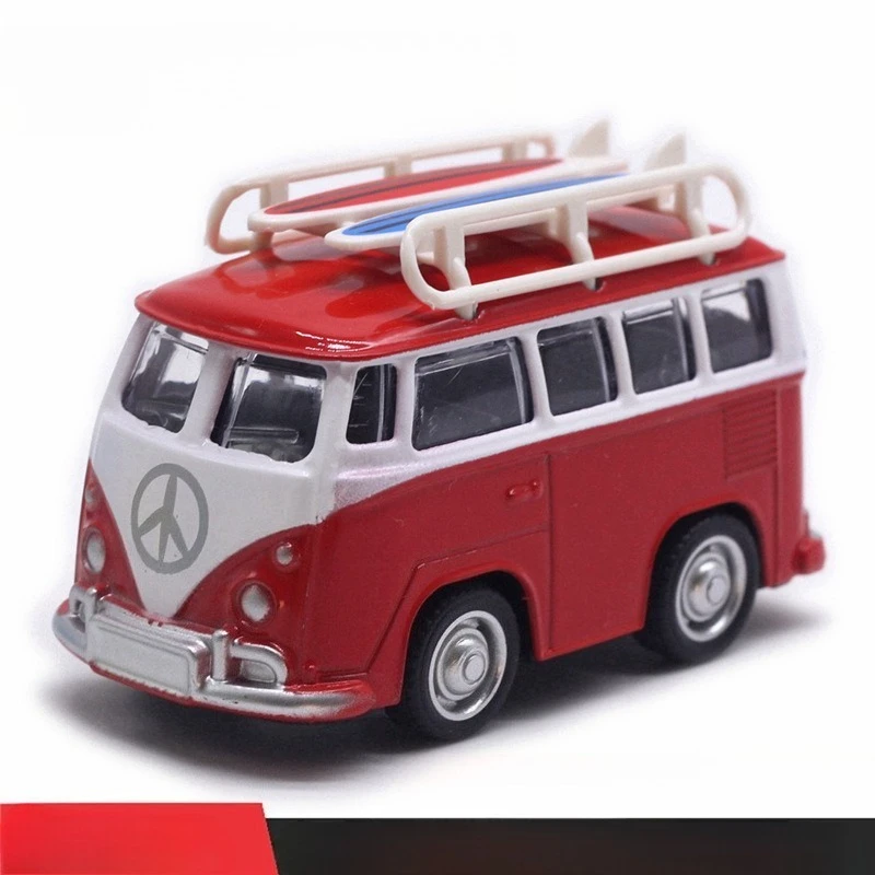 Vibrant 1:43 Alloy Cartoon Travel Bus Model 5 Vibrant 1:43 Alloy Cartoon Travel Bus Model - Image 5