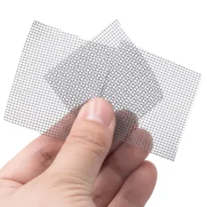 Miniature Gray Fiberglass Fence Mesh Set for Models