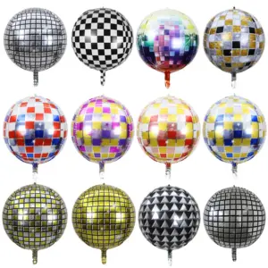 Disco Foil Balloon 22-Inch Reflective Decor
