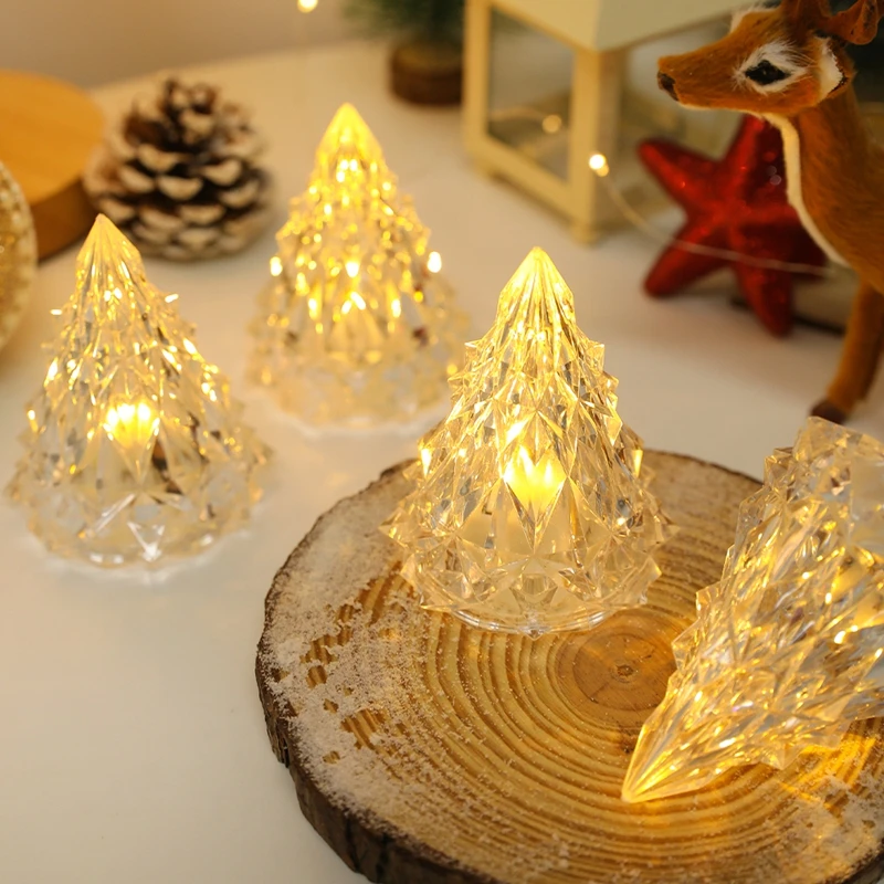 Flameless LED Christmas Tree Candles Set 3 Flameless LED Christmas Tree Candles Set - Image 3