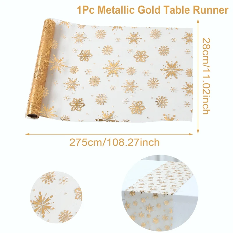 Festive Snowflake Christmas Table Runner 8 Festive Snowflake Christmas Table Runner - Image 8