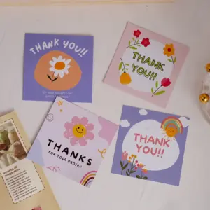 Colorful Thank You Cards Set (50 Pack, 6x6 cm) 11 S0109051c2af54d32bf60743d790468b24 1