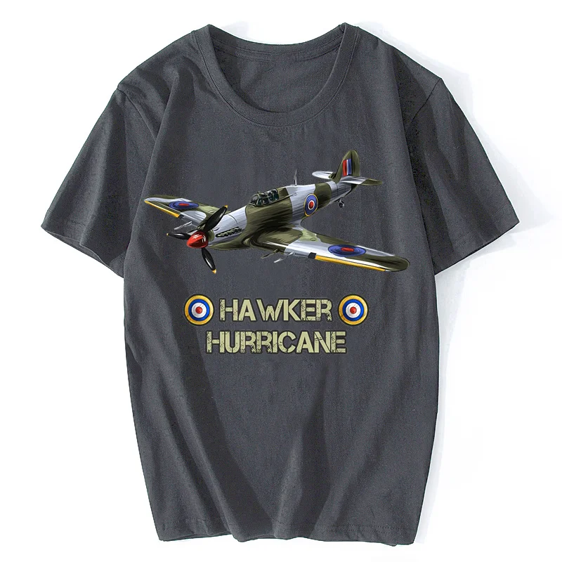 Vintage Military Hawker Hurricane T-Shirt for Men 2 Vintage Military Hawker Hurricane T-Shirt for Men - Image 2