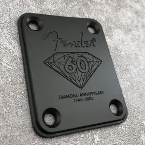 Fender Anniversary Neck Plate in Chrome, Gold, or Black 11 S01e06d1cf79f45aaa10e91eb0abed6c5G