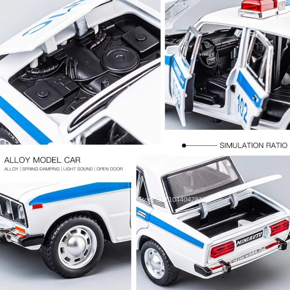 1:24 Lada Police Diecast Model for Collectors 6 1:24 Lada Police Diecast Model for Collectors - Image 6