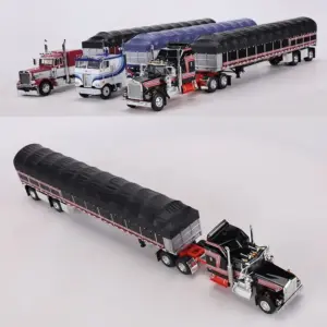 1:64 Diecast Truck and Trailer Collection 13 S024c406deda34419b83662a5180ed018N