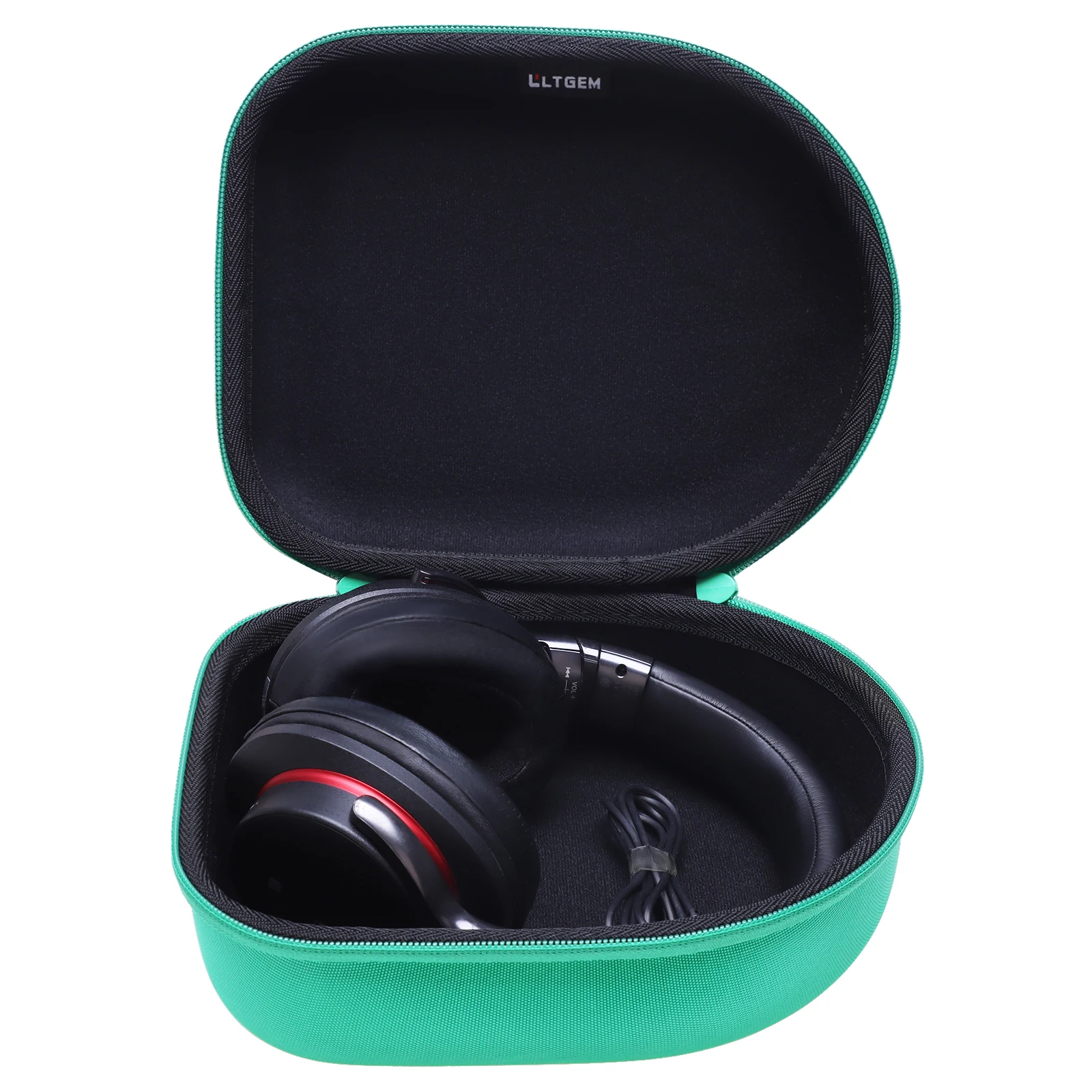 Teal Travel Headphones Case with Shockproof EVA 1 Teal Travel Headphones Case with Shockproof EVA