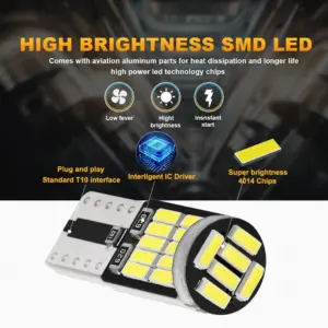 T10 LED Bulb 4014 SMD, 12V, 3W, Multi-Color 7 S02805348f1284fdcaf9e59bf2696197bG 1