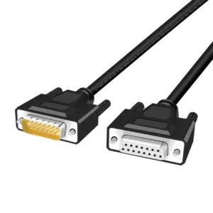 Industrial Shielded DB15 15-Pin Male to Female Cable 16 S0293575d16f349c0b469e381c03957047