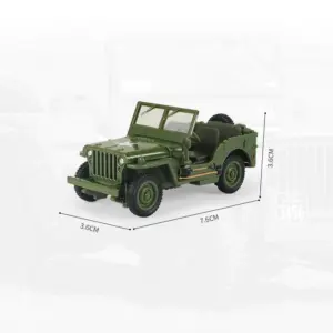 Vintage Miniature Jeep Willys Model in Zinc Alloy 8 S03648ab4cbd346ec9ac213dded4730873