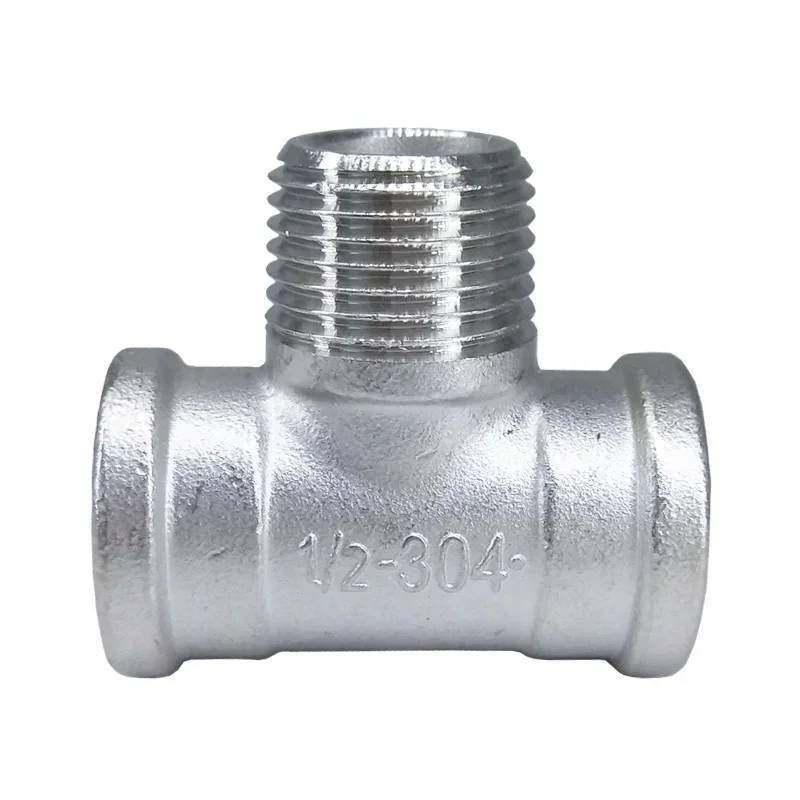 304 Stainless Steel BSP T-Shaped Pipe Fitting 1/4-2 Inch 5 304 Stainless Steel BSP T-Shaped Pipe Fitting 1/4-2 Inch - Image 5