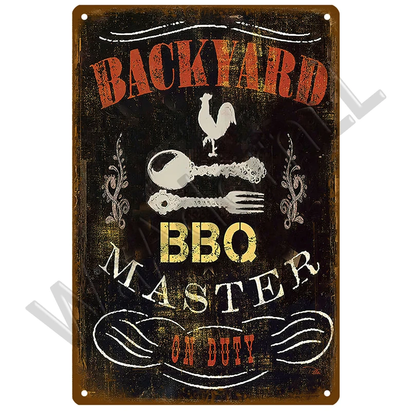 BBQ Zone Vintage Metal Tin Sign 20x30 cm 16 BBQ Zone Vintage Metal Tin Sign 20x30 cm - Image 16