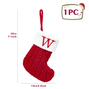Festive Christmas Stocking with Letter Decor 59 S042a038b813845ddbc5d33363c435791G 1