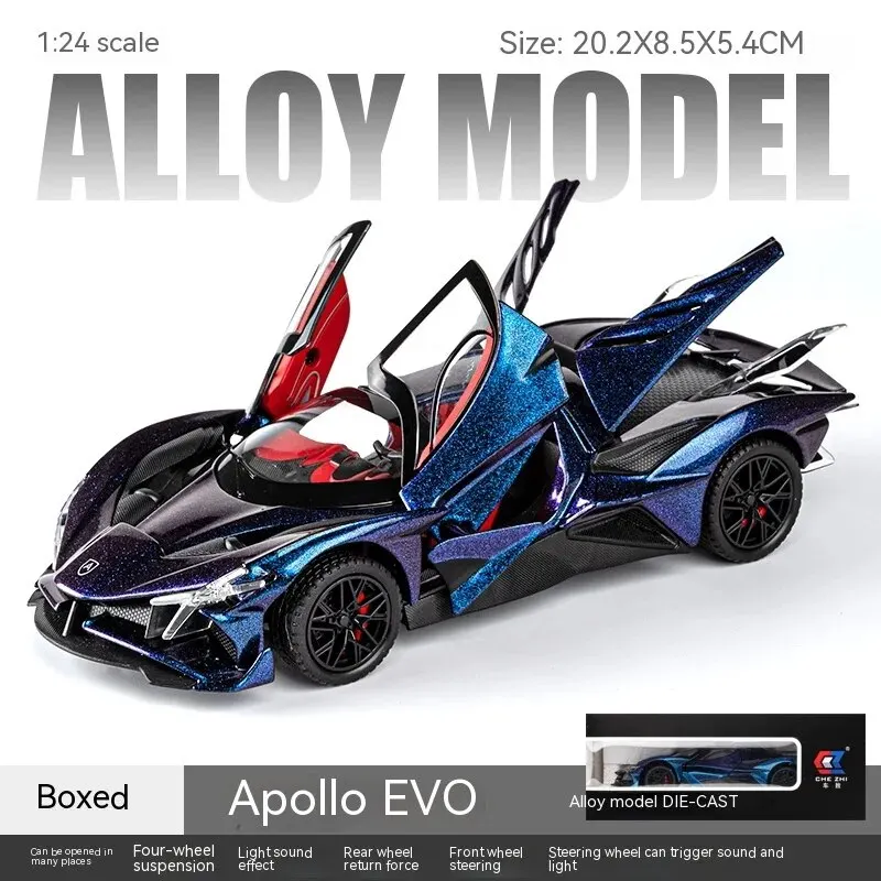 Orange Apollo EVO 1:24 Scale Model Car 7 Orange Apollo EVO 1:24 Scale Model Car - Image 7