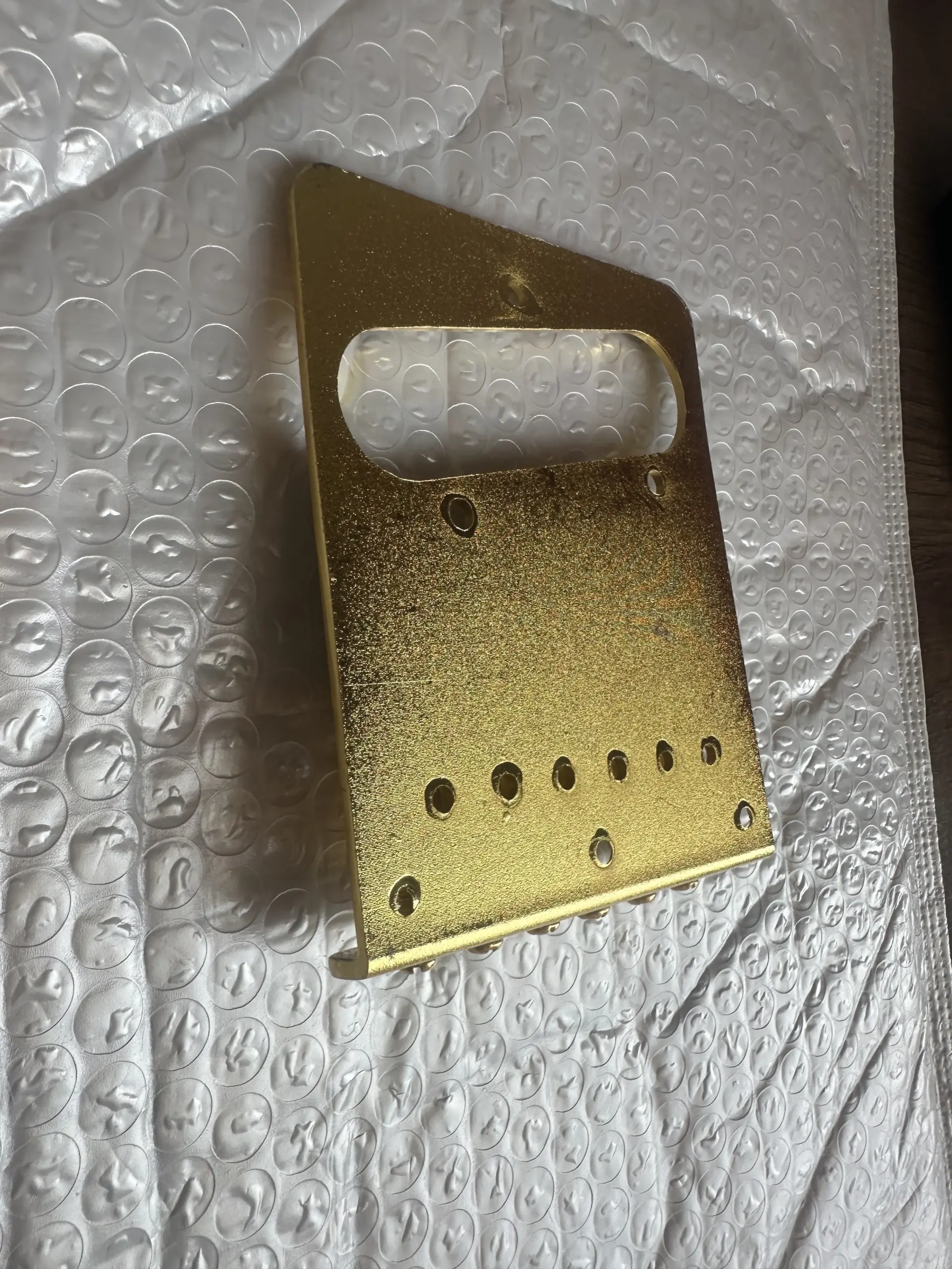 Golden Ornate Guitar Bridge Plate for Telecaster 6 Golden Ornate Guitar Bridge Plate for Telecaster - Image 6