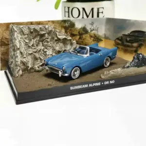 Vintage Blue Convertible Model Car 1/43 Scale 5 S046710988e3f4a7db4304819b17bbb30P