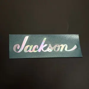 Mother-of-Pearl Jackson Guitar Sticker 92/101mm