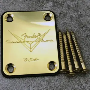 Fender Custom Shop Silver Neck Plate 13 S0476d21d97394471ac4b2a5440c4b3eds 2