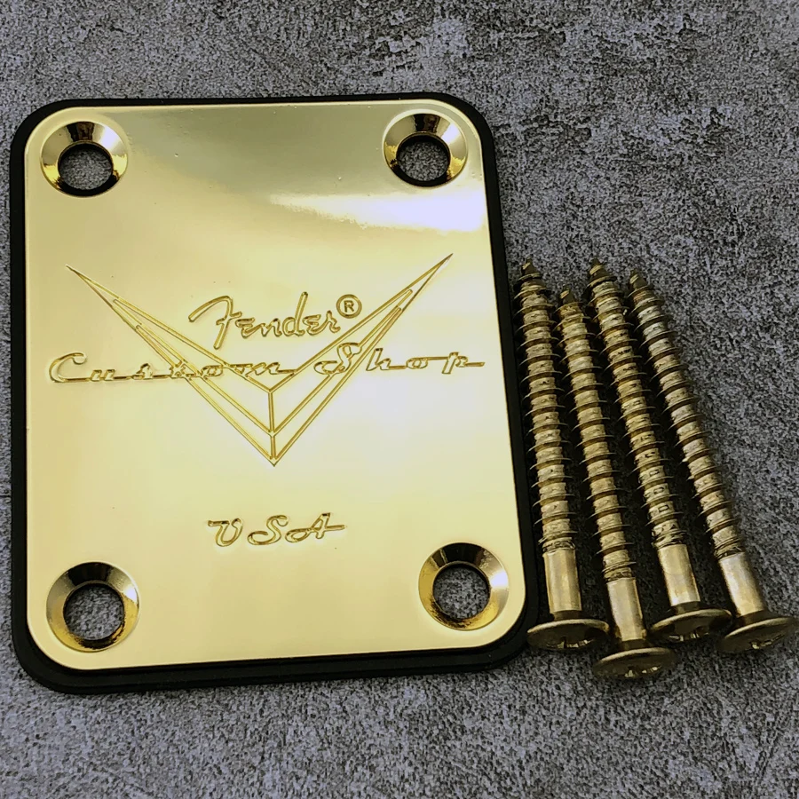 Fender Custom Shop Silver Neck Plate 7 Fender Custom Shop Silver Neck Plate - Image 7