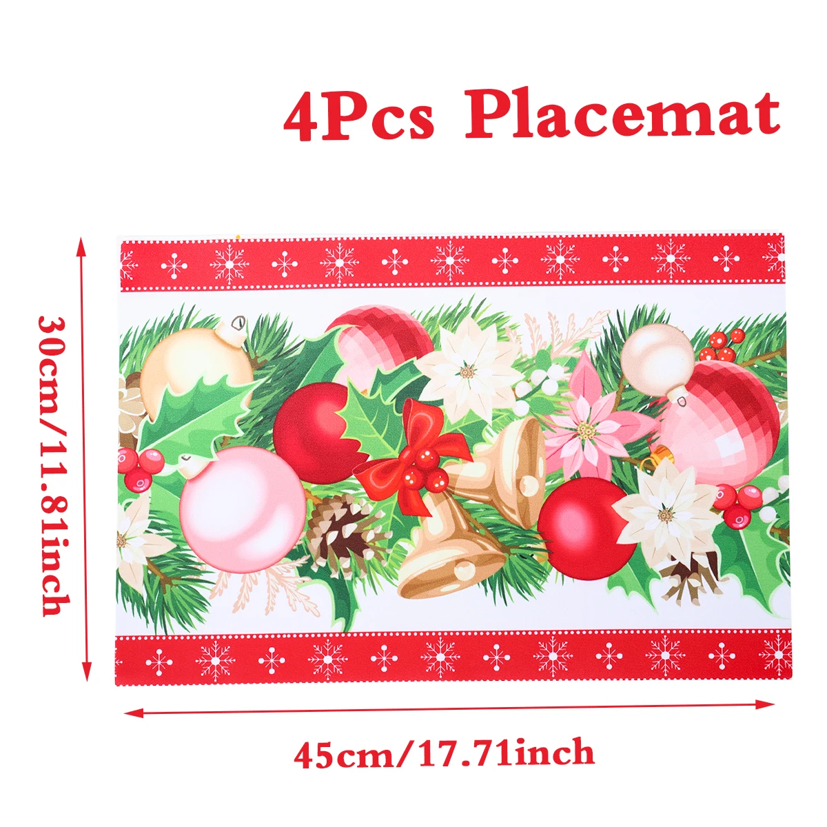 Festive Christmas Snowflake Placemat Set 10 Festive Christmas Snowflake Placemat Set - Image 10