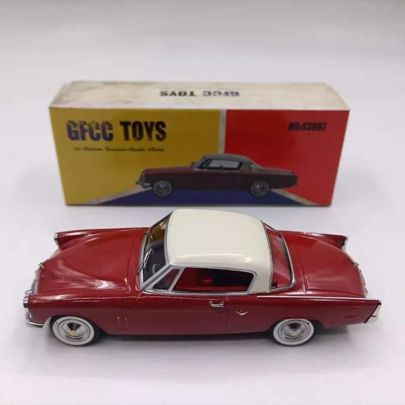 Vintage Red Classic Car Model 1/43 Scale 1 Vintage Red Classic Car Model 1/43 Scale
