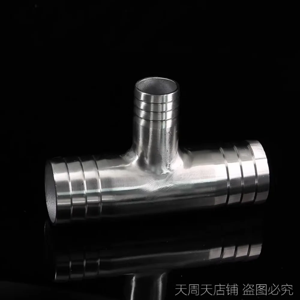 304 Stainless Steel Hose Barb Reducer Tee Fitting 3 304 Stainless Steel Hose Barb Reducer Tee Fitting - Image 3