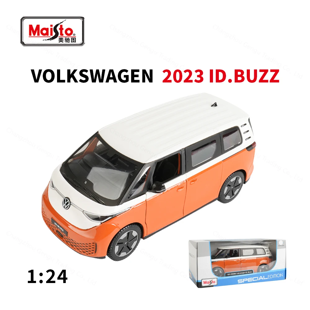 Vibrant Orange Volkswagen ID.Buzz 1:24 Die-Cast Model 7 Vibrant Orange Volkswagen ID.Buzz 1:24 Die-Cast Model - Image 7