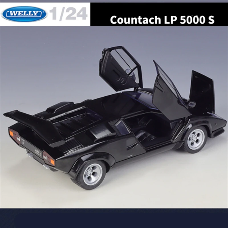 Yellow Lamborghini Countach LP5000s Diecast Model 2 Yellow Lamborghini Countach LP5000s Diecast Model - Image 2