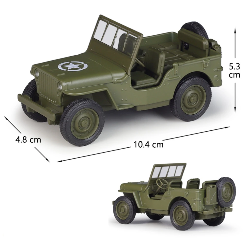 Welly Willys MB Jeep Miniature Collectible Model 2 Welly Willys MB Jeep Miniature Collectible Model - Image 2