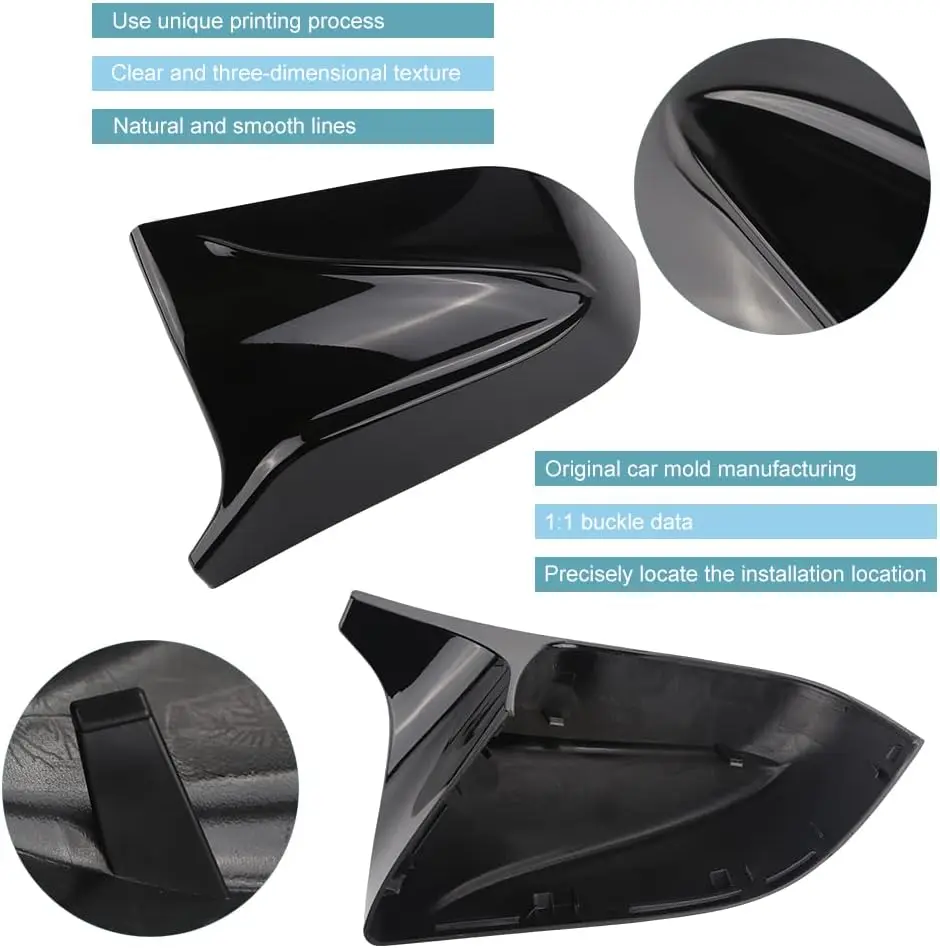 Model 3 Rearview Mirror Cover in Glossy or Carbon Fiber 6 Model 3 Rearview Mirror Cover in Glossy or Carbon Fiber - Image 6
