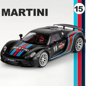1:18 Porsche 918 Spyder Martini Diecast Model 17 S074291569a3e41c4a39a7cda9a25df80n