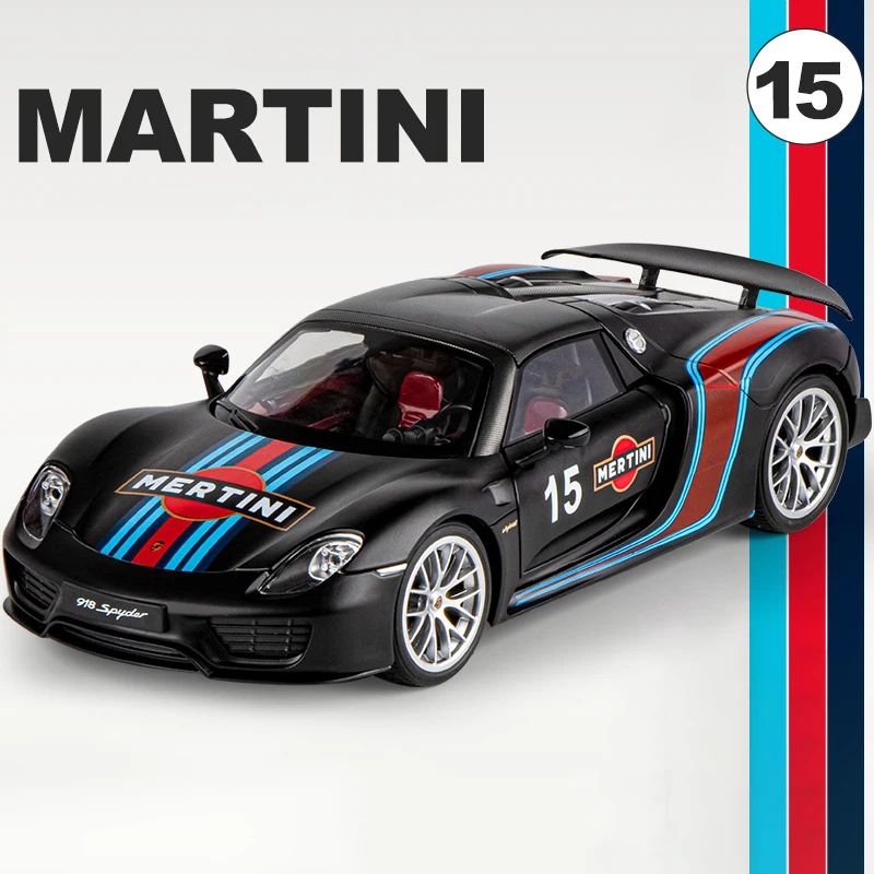 1:18 Porsche 918 Spyder Martini Diecast Model 9 1:18 Porsche 918 Spyder Martini Diecast Model - Image 9
