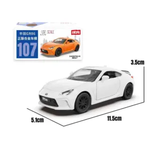White 1/37 Scale Diecast Toyota GR86 Model 9 S07734e71f40746fb83b6d4f1bf179217g