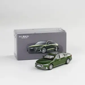 Black Audi A8L 2021 Diecast Model 1/64 Scale 15 S07748c3327f8460692887a235ef2e0b3V