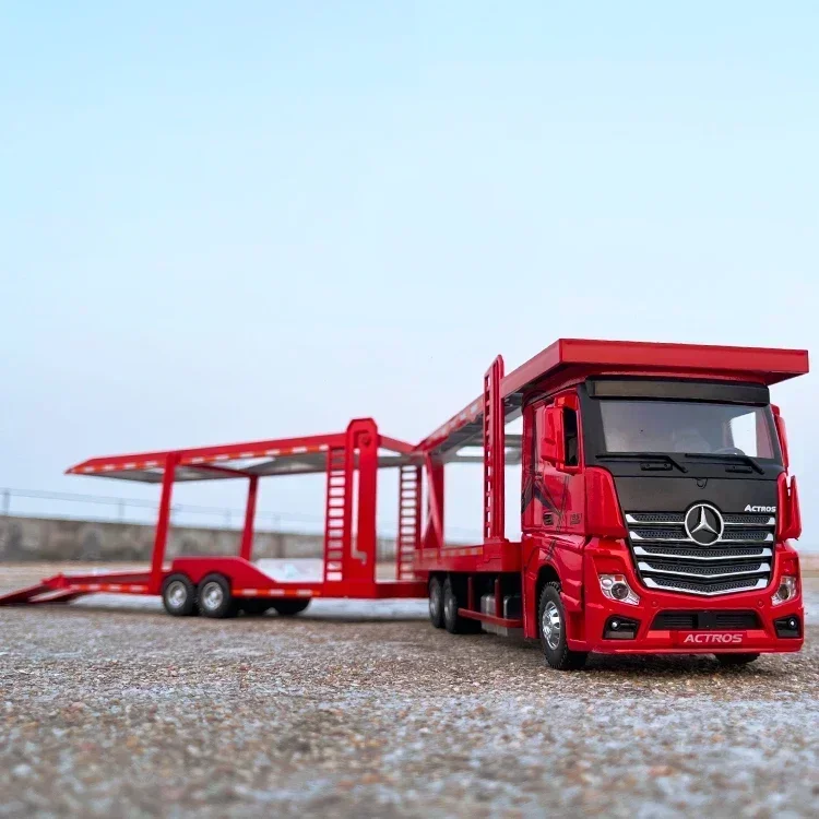 Vibrant Yellow Mercedes-Benz Double-Decker Truck Model 8 Vibrant Yellow Mercedes-Benz Double-Decker Truck Model - Image 8
