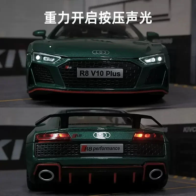 Neon Green Audi R8 V10 Plus Model 1:24 Scale 6 Neon Green Audi R8 V10 Plus Model 1:24 Scale - Image 6