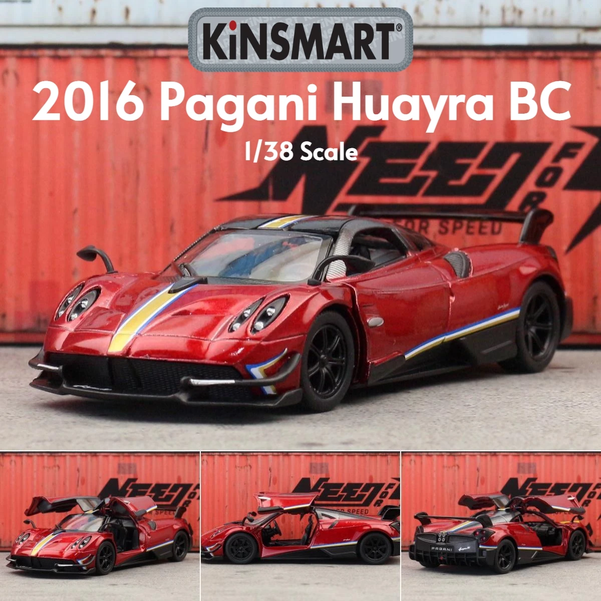 Pagani Huayra BC Super Sport Diecast Model in Blue 10 Pagani Huayra BC Super Sport Diecast Model in Blue - Image 10