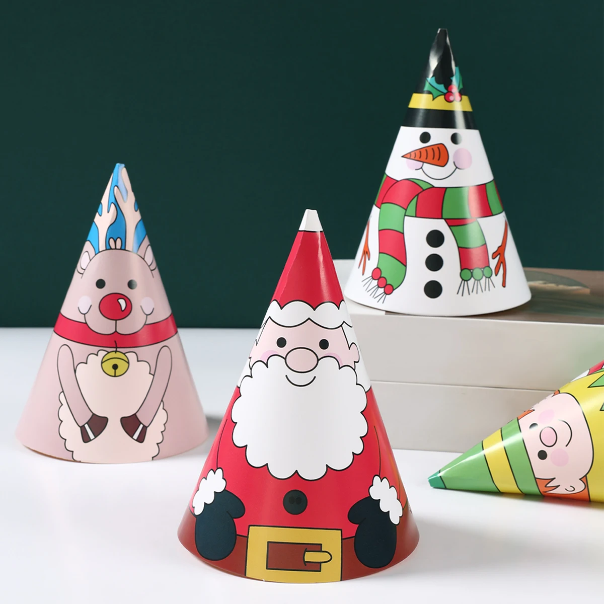 Festive Christmas Snowman Paper Hat in 2 Styles 4 Festive Christmas Snowman Paper Hat in 2 Styles - Image 4