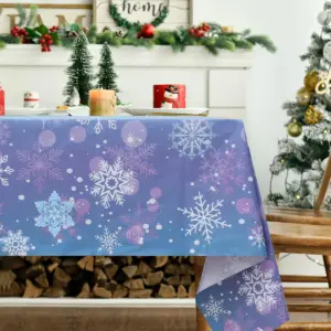 Christmas Snowflake PE Tablecloth XS0417 11 S09e0d1f18afb4beea6461e49079773dbi