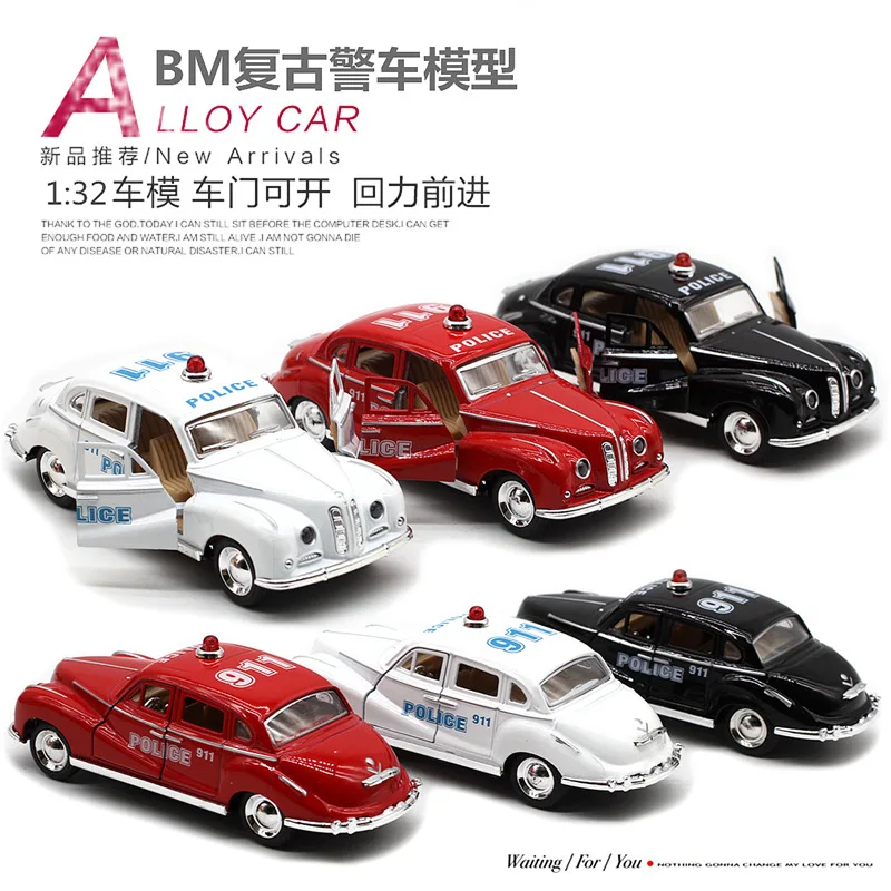 Vintage Police Model Car Set 1:32 Scale 2 Vintage Police Model Car Set 1:32 Scale - Image 2