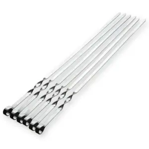 55cm Stainless Steel BBQ Skewer Set for Grilling 14 S0a7894e202924149a299b30f74ce4b19d