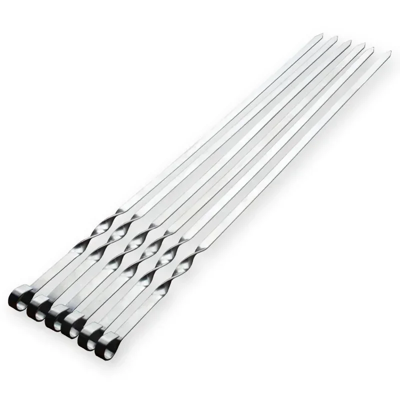 55cm Stainless Steel BBQ Skewer Set for Grilling 5 55cm Stainless Steel BBQ Skewer Set for Grilling - Image 5