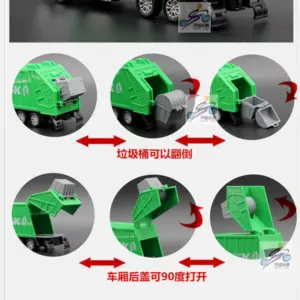 Diecast Garbage Truck Toy 1:32 Scale 13 S0b3174a831c4480ea719681e2327023dH
