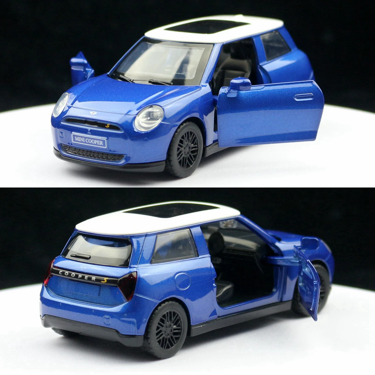 Mini Cooper S 1/34 Diecast Model in Blue or Red 4 Mini Cooper S 1/34 Diecast Model in Blue or Red - Image 4
