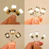 Miniature LED Lawn Lamps Set for Dioramas