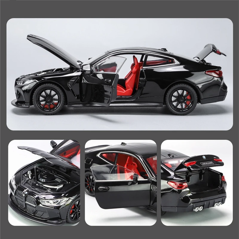 Yellow BMW M4 G82 1:24 Diecast Model 4 Yellow BMW M4 G82 1:24 Diecast Model - Image 4