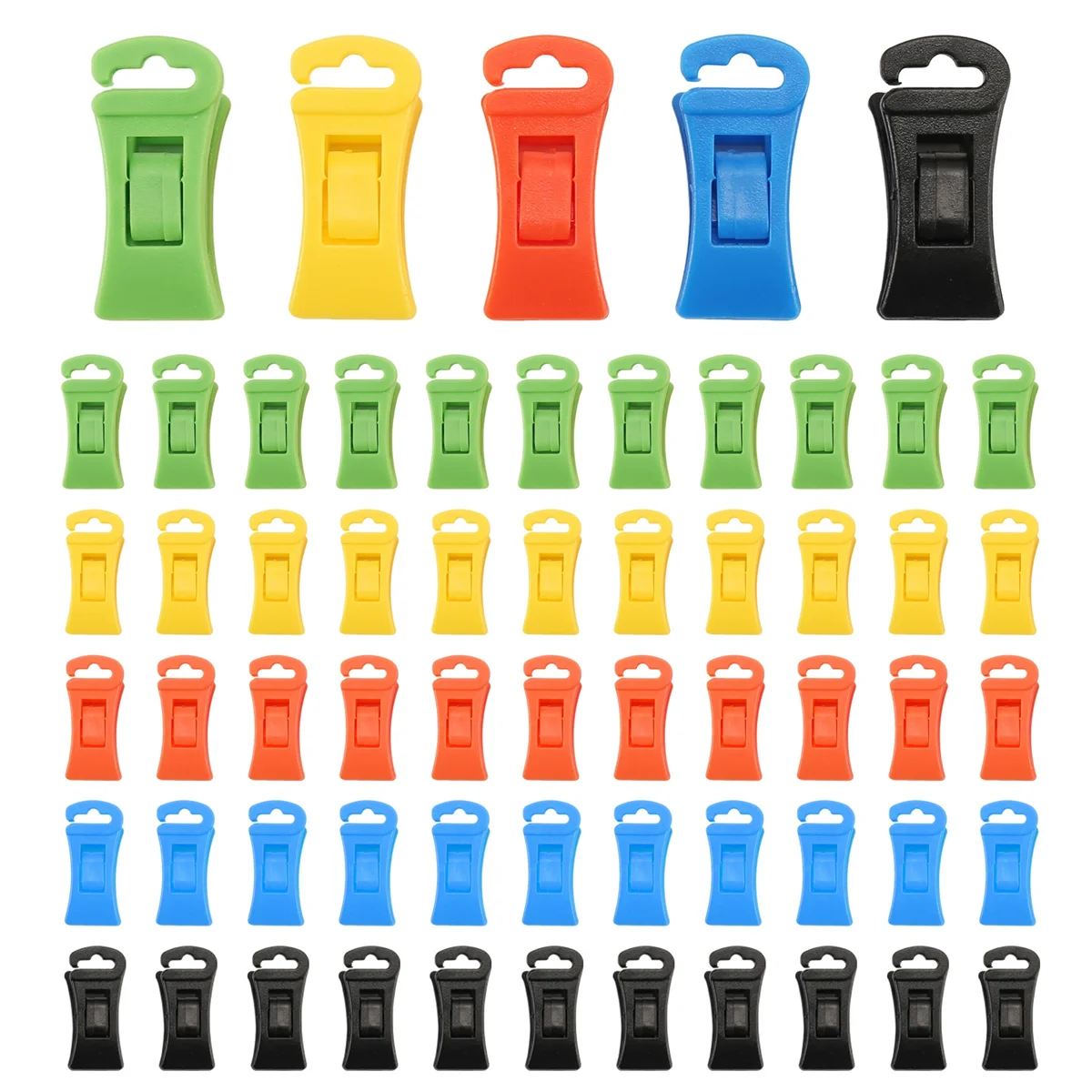 60 Colorful Sock Clips for Laundry Organization 2 60 Colorful Sock Clips for Laundry Organization - Image 2